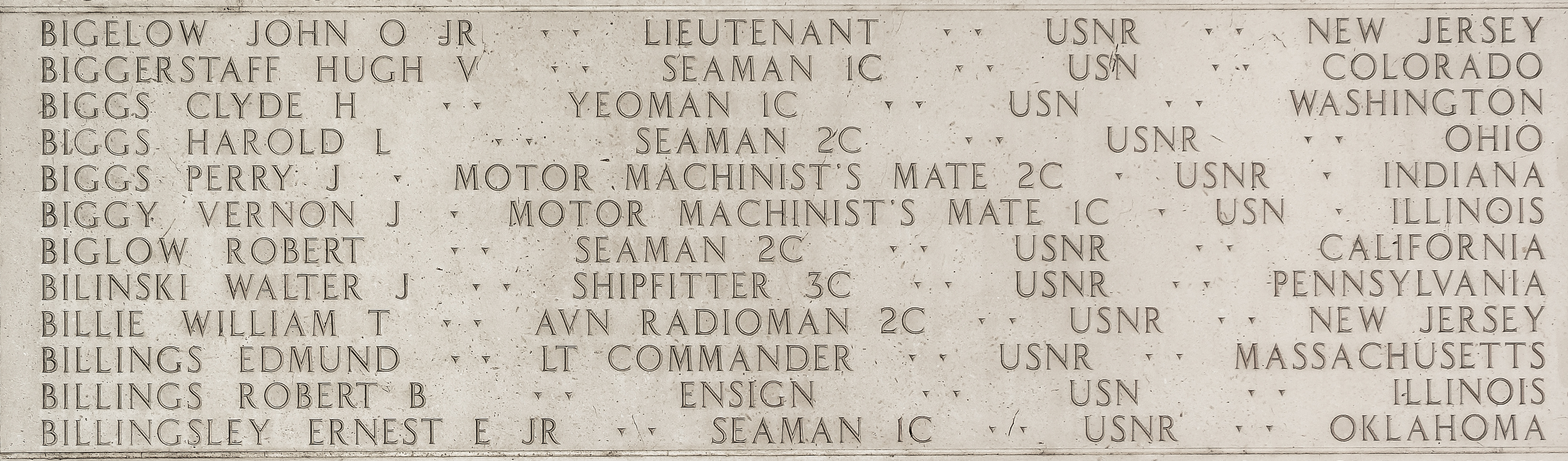 Edmund  Billings, Lieutenant Commander